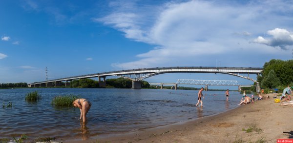 Река Ока Коломна пляж