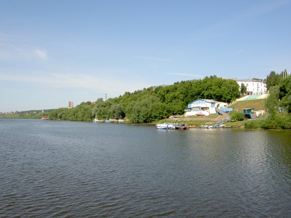 Деревня Егнышевка берег реки Ока