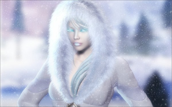 Девушка зима