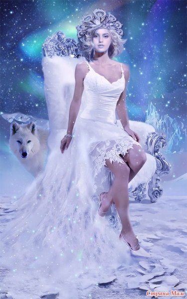 Красивые девушки в образе снежной королевы