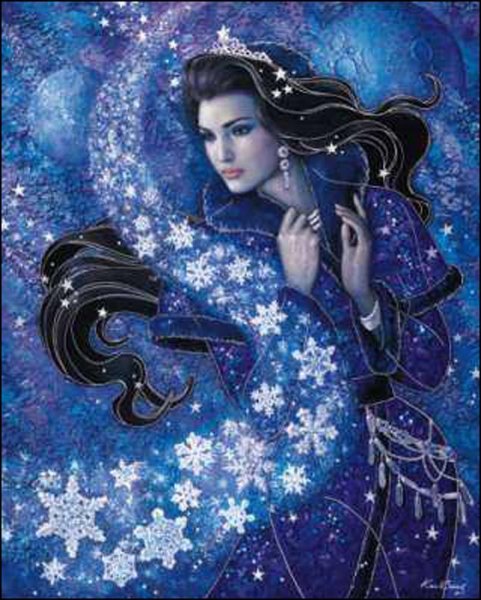 Сказочная девушка зима