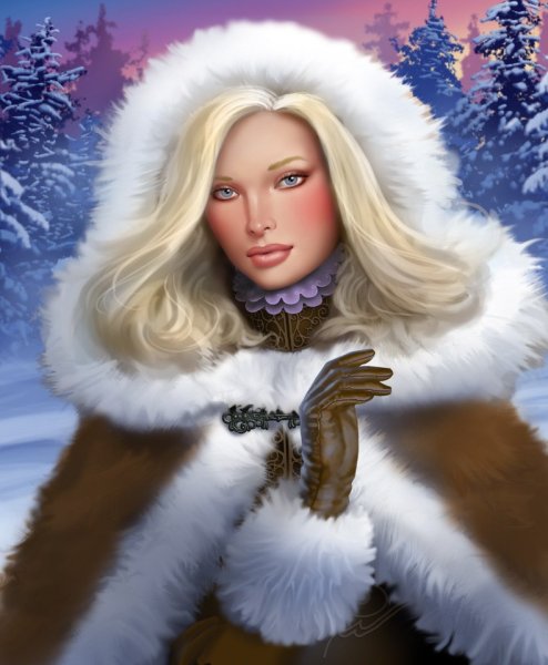 Девушка зима фэнтези