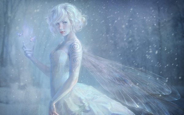 Девушка зима фэнтези