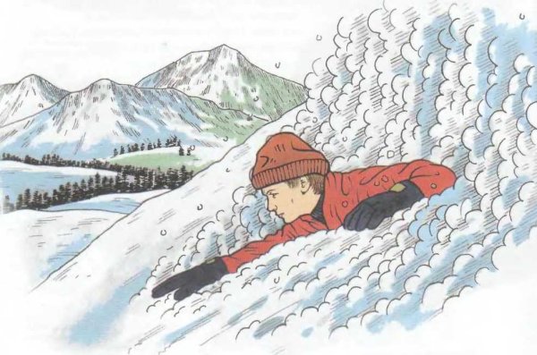 Лавина рисунок