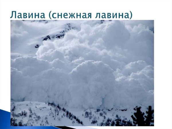 Природные явления Снежная лавина