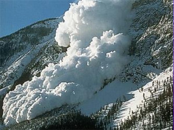 Сход лавины для детей