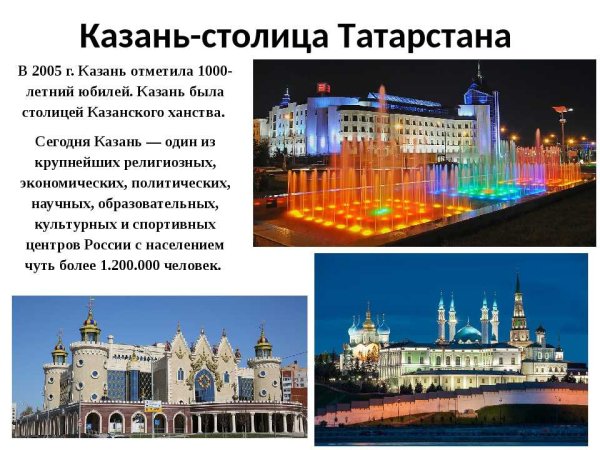 Достопримечательности Казани проект