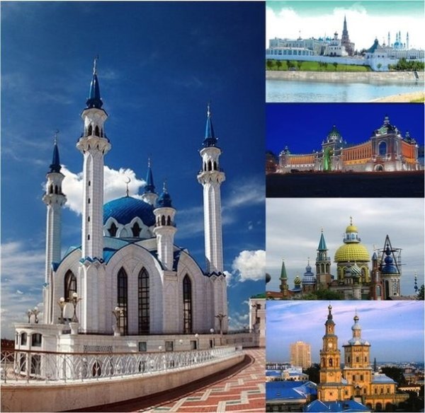 Казань Свияжск Йошкар-Ола коллаж