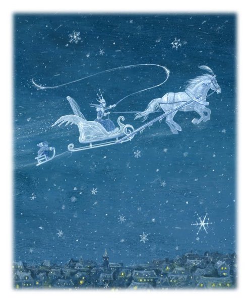 Снежная Королева с Каем на санях