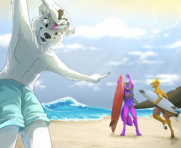 Пляжная вечеринка фурри