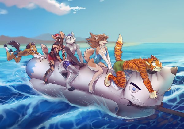 Фурри на море