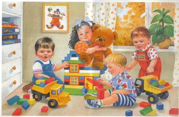 Сюжетные игрушки в детском саду