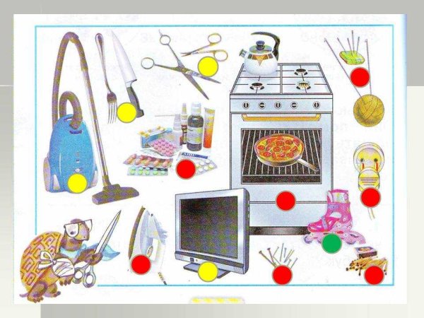 Опасные педмети для дети