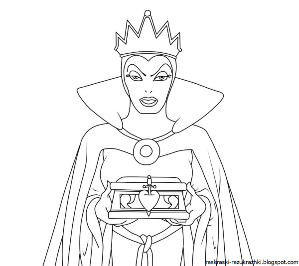 Снежная Королева раскраска