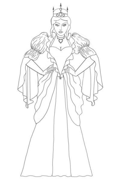 Снежная Королева карандашом