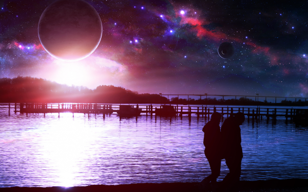 Космос звезды море