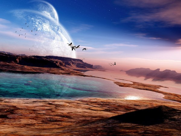 Фантастические пейзажи планет