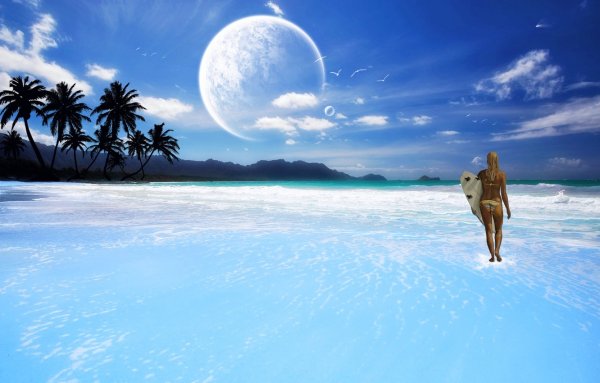 Пляж на другой планете