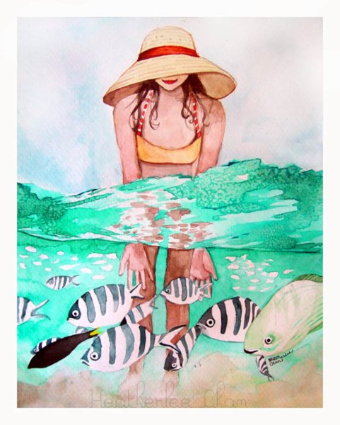 Модные иллюстрации море