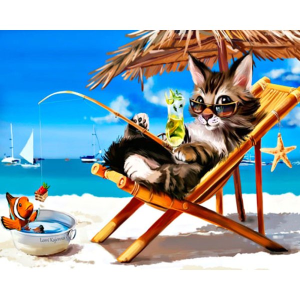 Коты на море