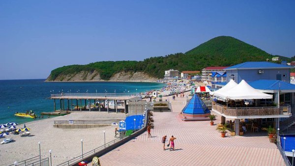 Набережная поселок Ольгинка Туапсинский район