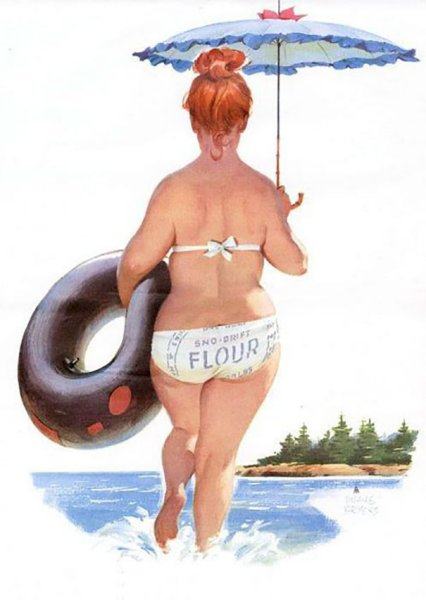 Художник Дуэйн Брайерс толстушка Хильда