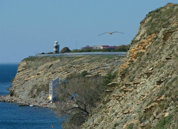 Анапа дикий пляж высокий берег