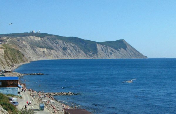 Пляж высокий берег Анапа