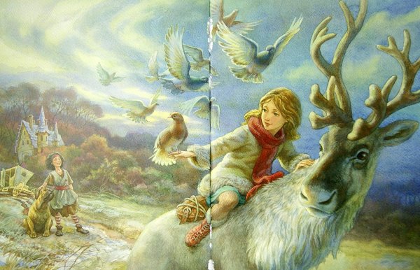 Иллюстрации к сказке Снежная Королева Андерсена