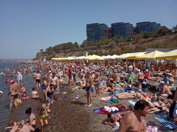 Пляж высокий берег Анапа