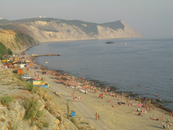 Пляж высокий берег Анапа