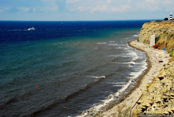 Море Анапа высокий берег