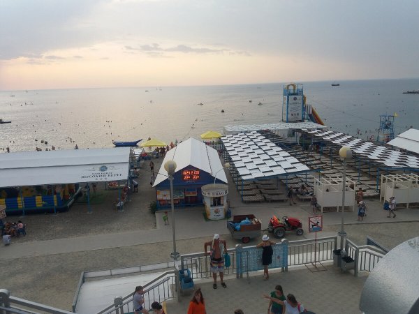 Пляж Анапы пляж высокий берег