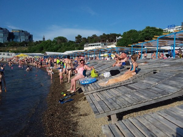 Пляж Анапы пляж высокий берег