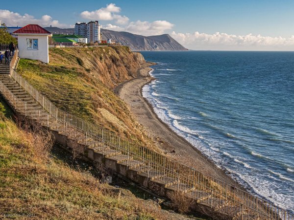 Набережная Анапы высокий берег