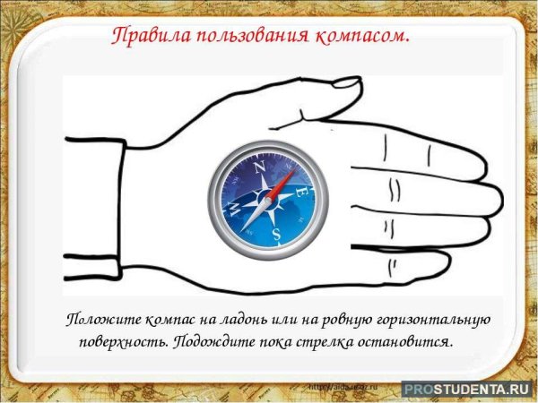 Правила пользования компасом