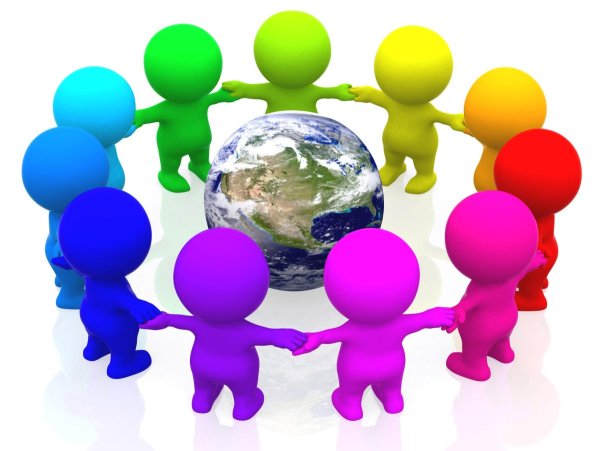 Разноцветные человечки