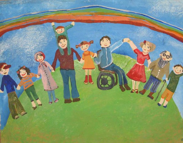 Рисунок на тему Дружба