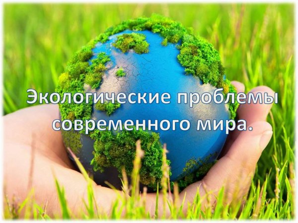 Экологические проблемысрвременности