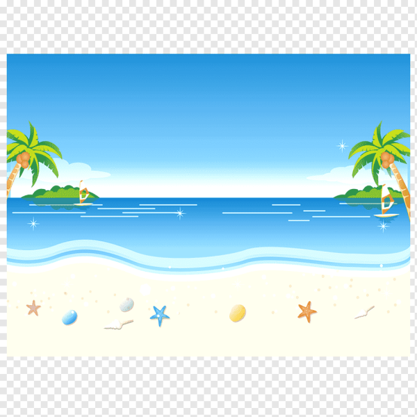 Пляж мультяшный