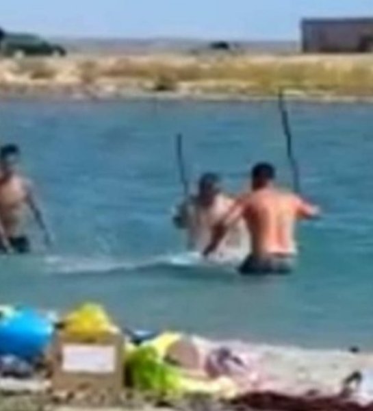 Эрдоган на пляже