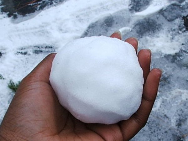Лепка снежные комочки