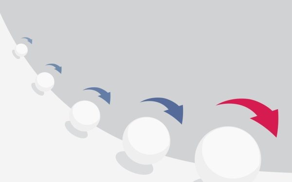 Снежный ком катится