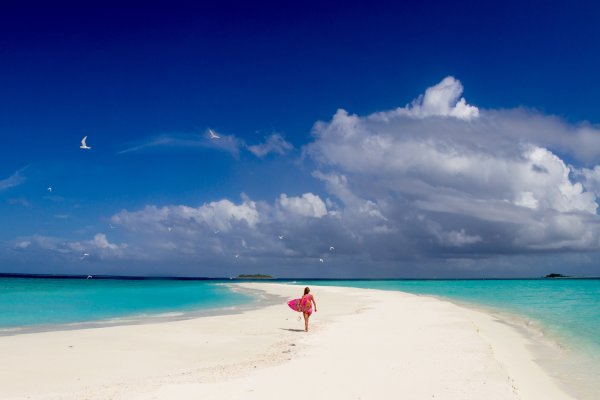 Песчаная коса Мальдивы