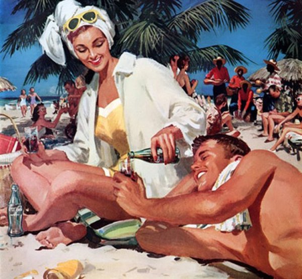 Пин ап пляж