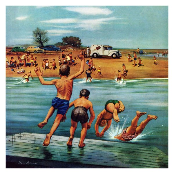 Рисунки пляж в СССР