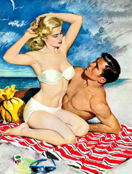 Пин ап мужчина и женщина