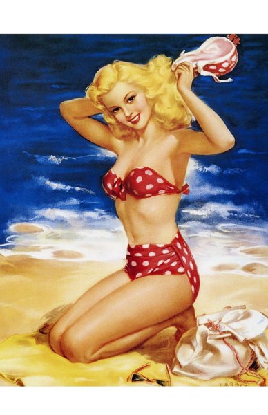 Девушки в стиле пин ап в купальниках