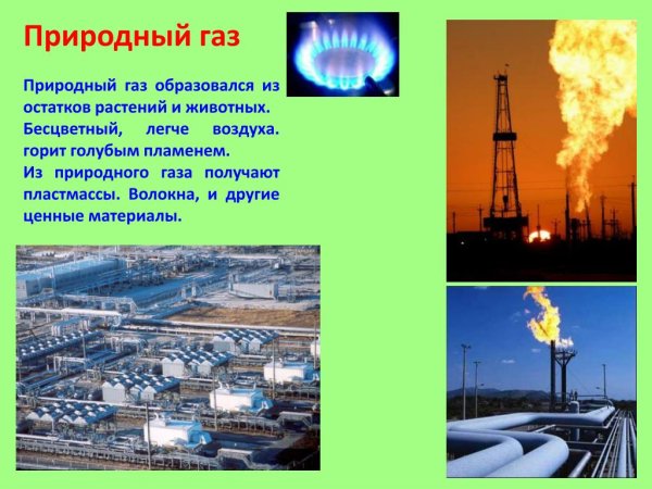 Полезные ископаемые природный ГАЗ 4 класс окружающий мир