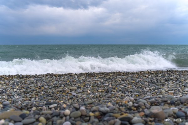 Курортный городок Адлер море пляж